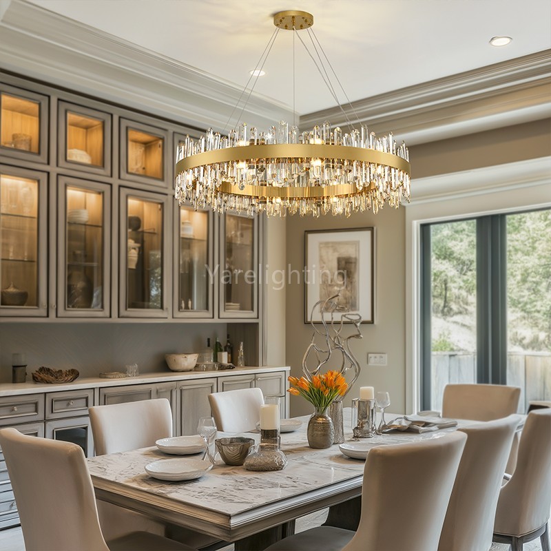 Modern Round Crystal Chandelier 40D