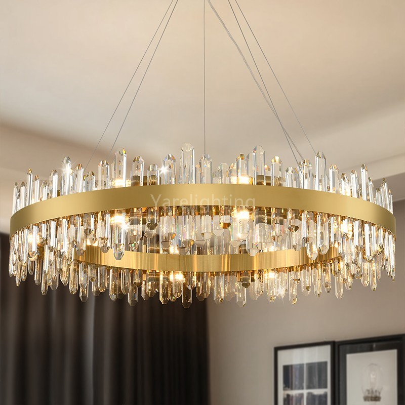 Modern Round Crystal Chandelier 40D
