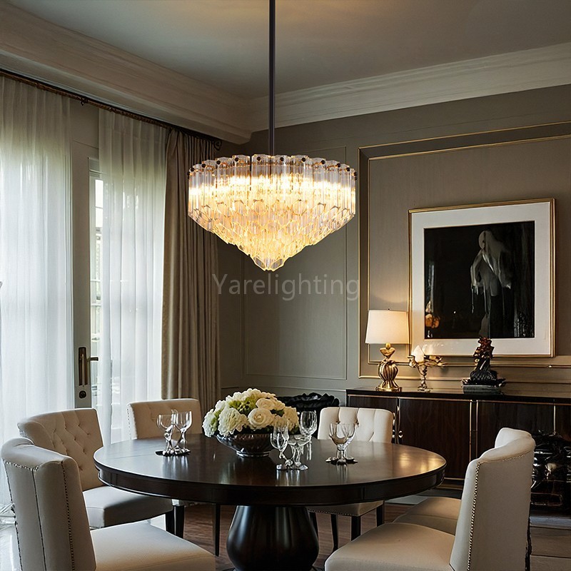 Modern Round Dining Room Chandelier 14"D