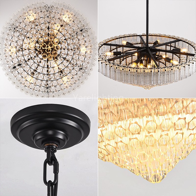 Modern Round Dining Room Chandelier 30"D