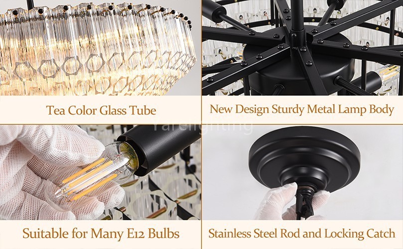 Modern Round Dining Room Chandelier 30"D