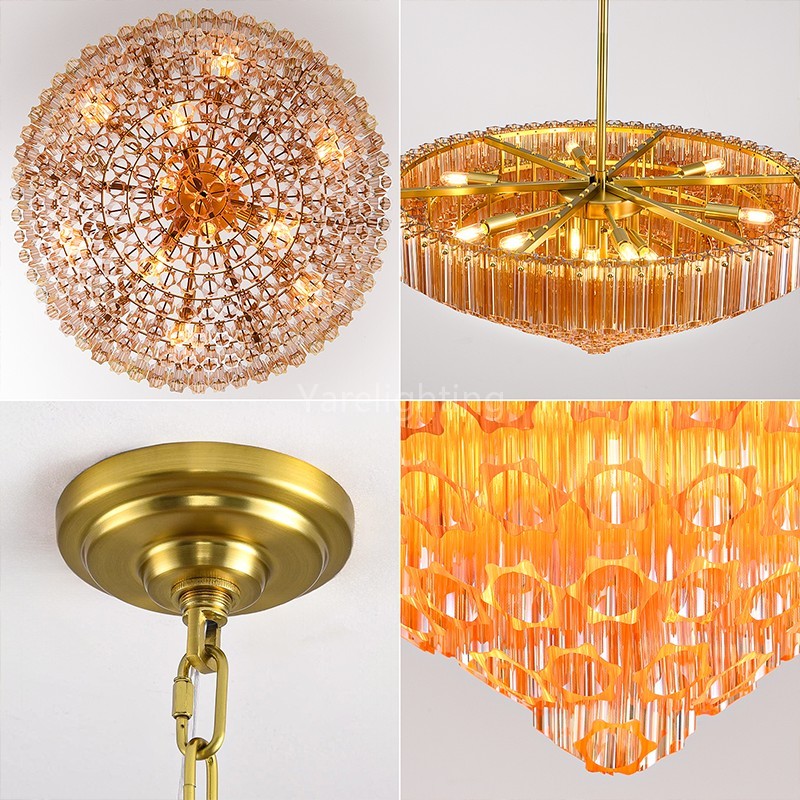 Modern Round Dining Room Chandelier 30"D