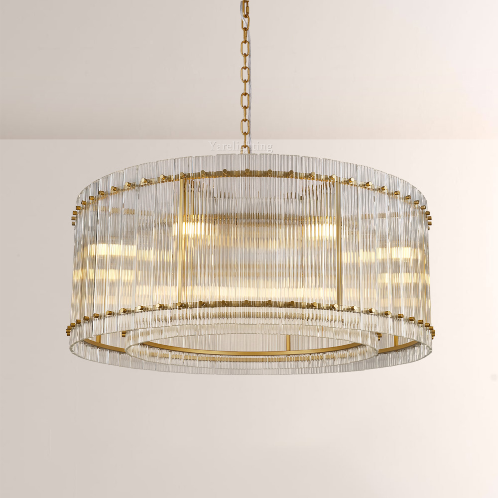 Amelia Modern Round Glass Chandelier 48",Exclusive design Chandelier For Living Room