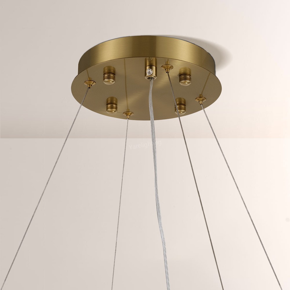 Modern Sawyer Alabaster Round Chandelier