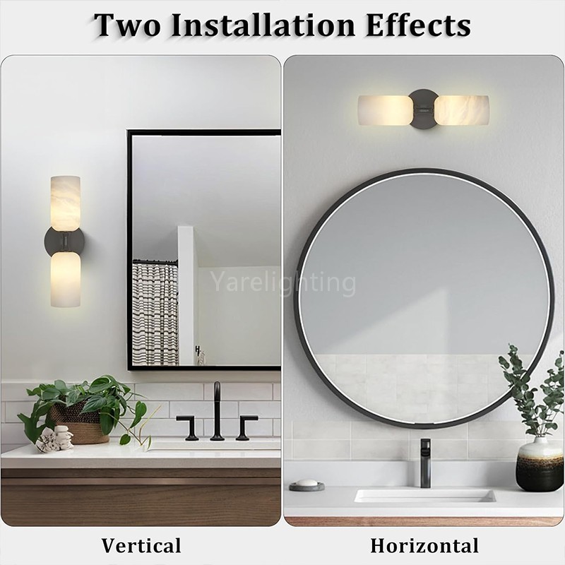 Modern Spanish Alabaster Double Wall Sconce