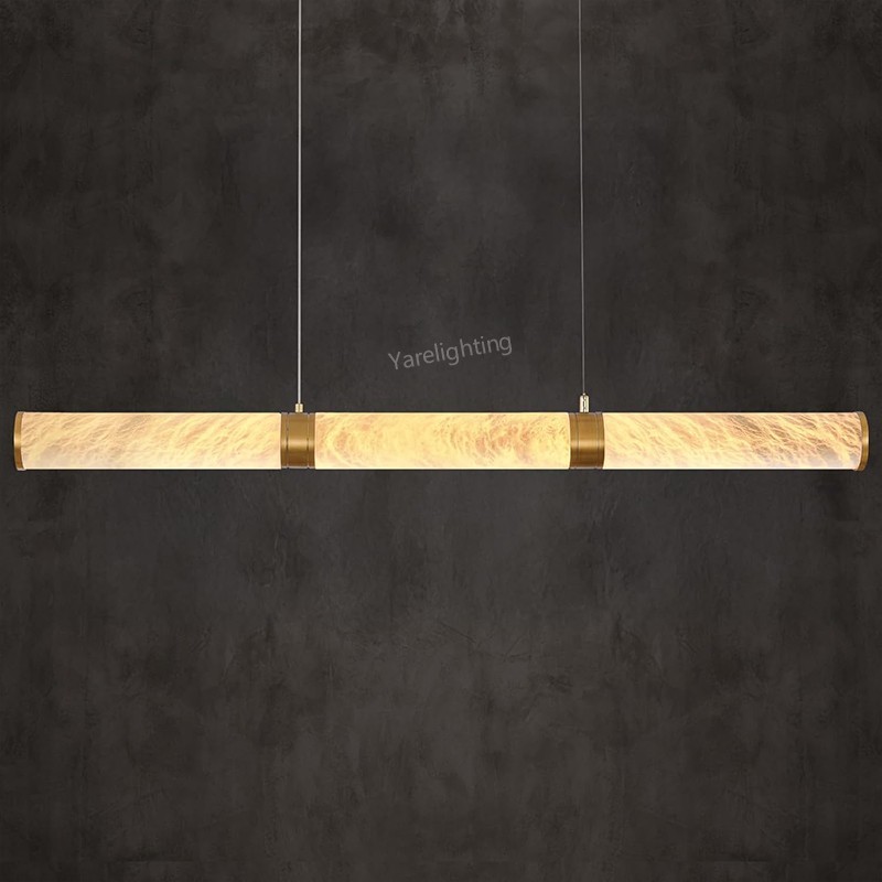 Modern Spanish Alabaster Tube Chandelier,in stock,quick delivery