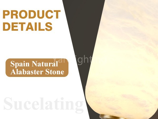 Modern Spanish Alabaster Wall Sconce