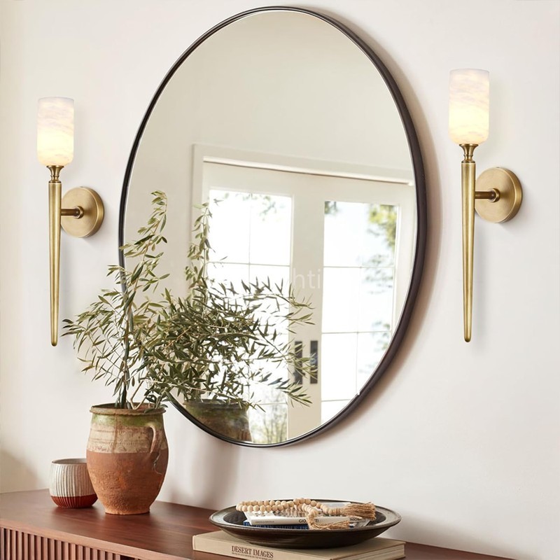 Modern Spanish Alabaster Wall Sconce