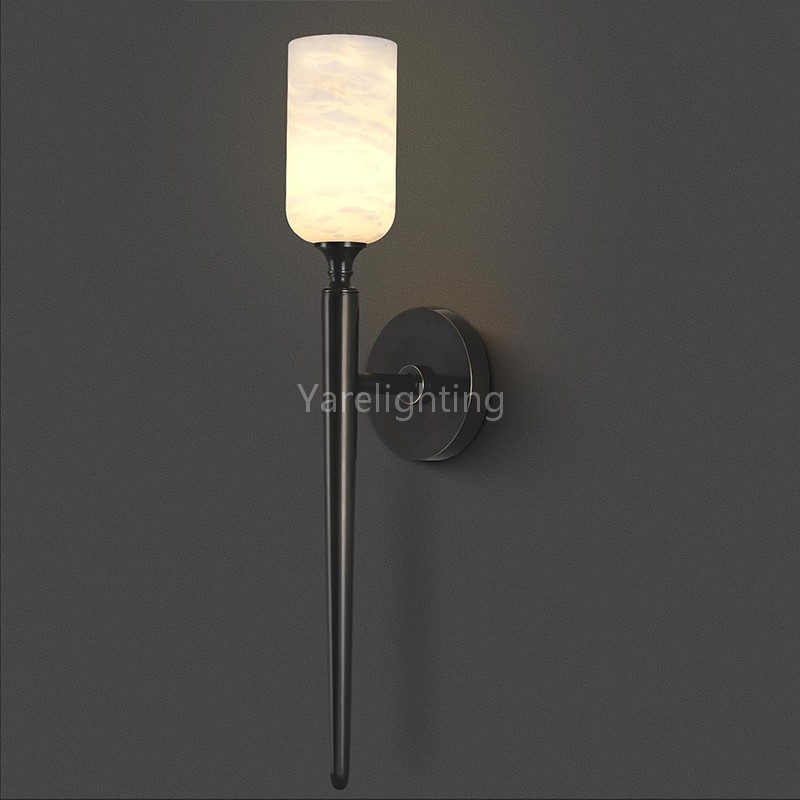 Modern Spanish Alabaster Wall Sconce