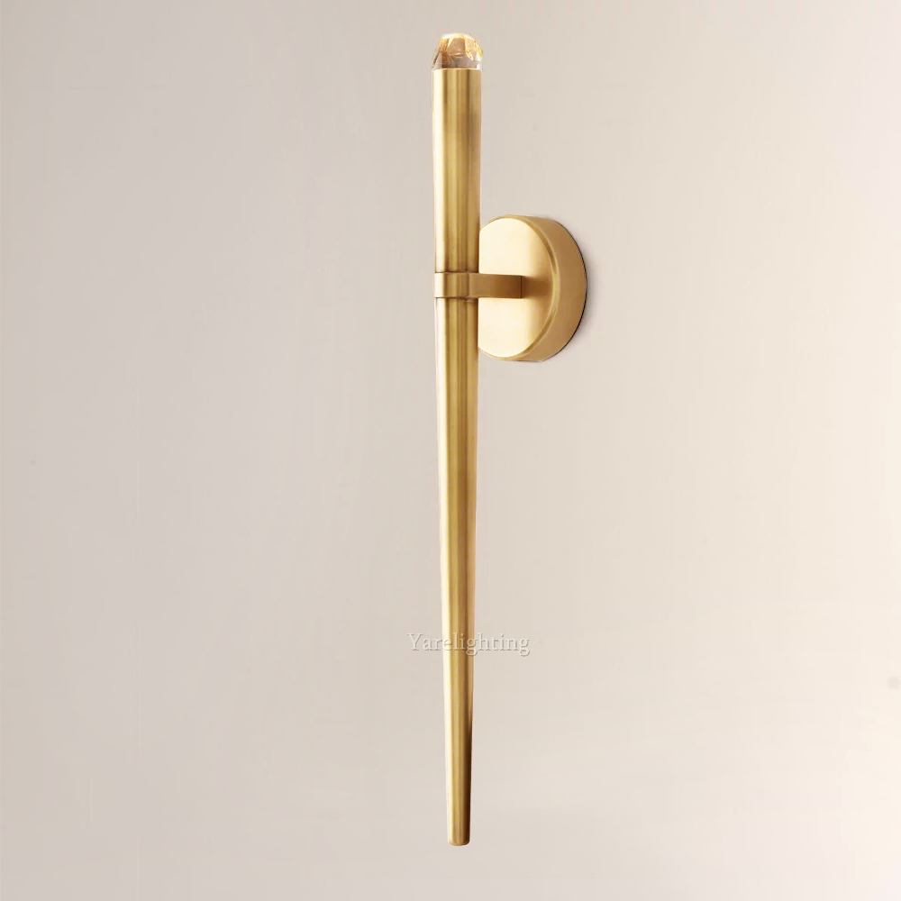 Charlotte Modern Torch Wall Sconce,Modern Brass Wall Sconce Indoor