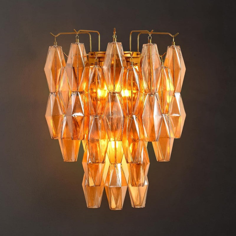 Modern Evelyn Glass Wall Sconce