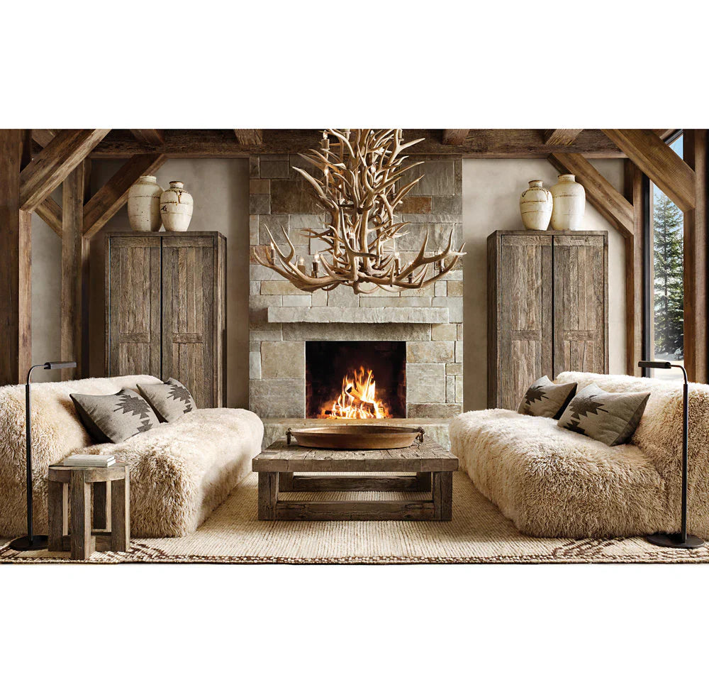 Natural Antler Chandelier 36"