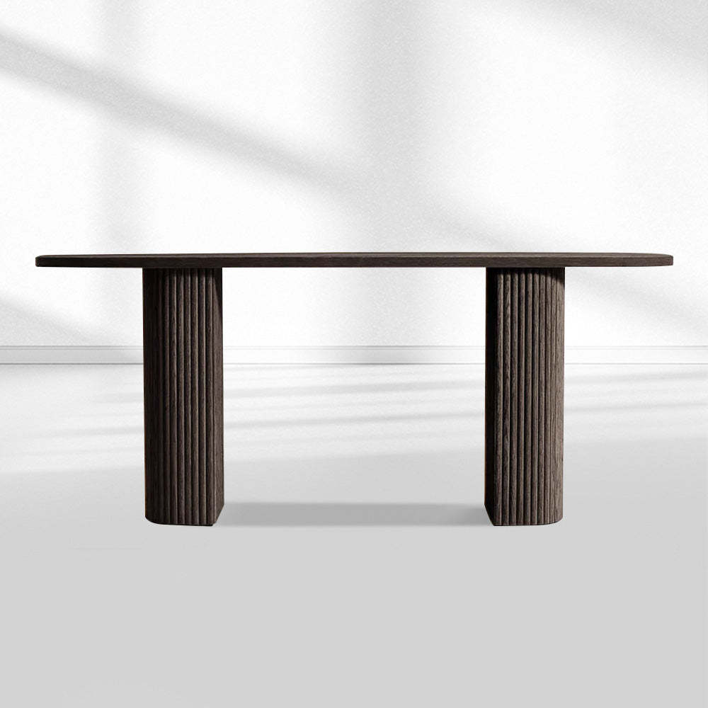 Mulho Plank Wood Console Table, RH designer's self-created brand