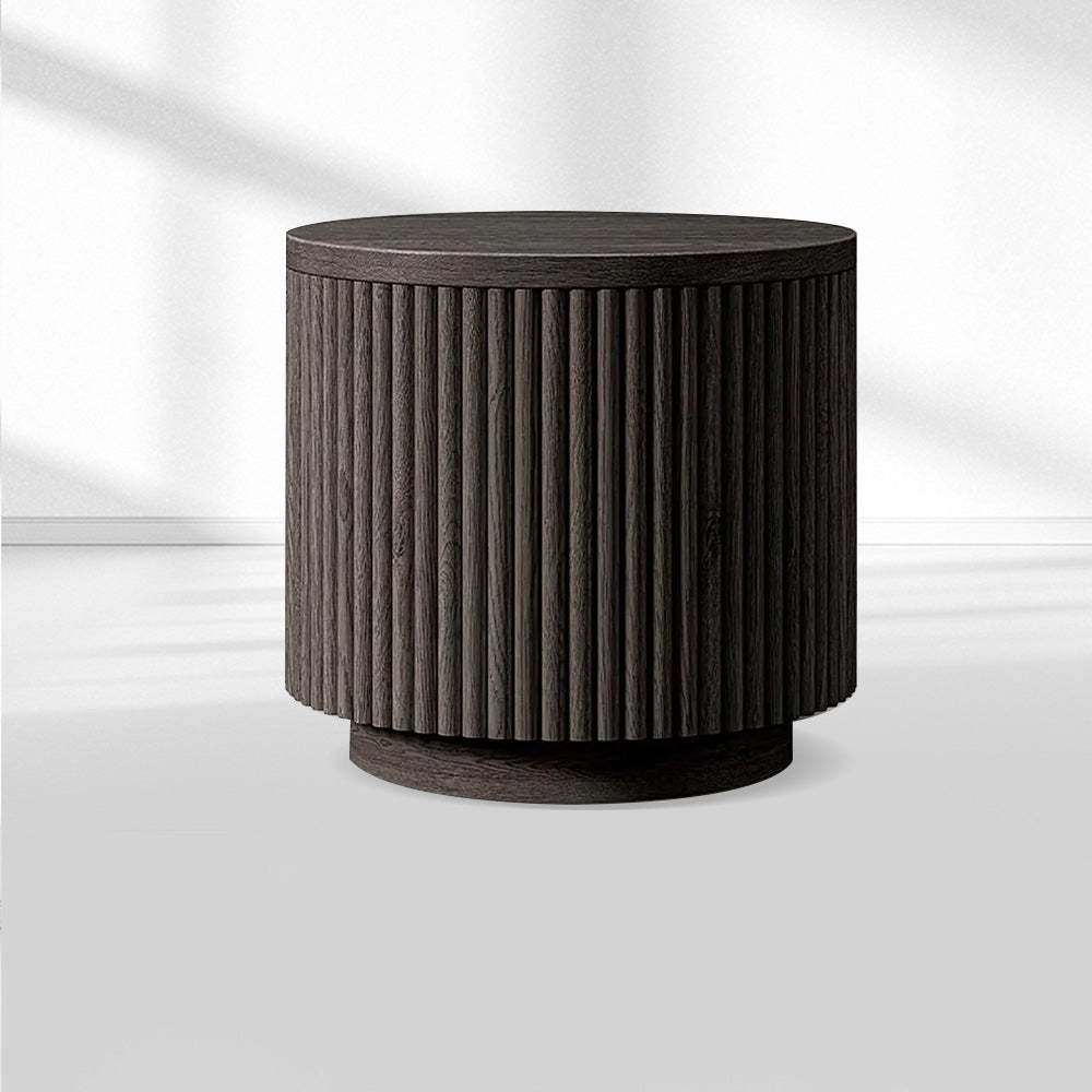 Mulho Wood Round Side Table