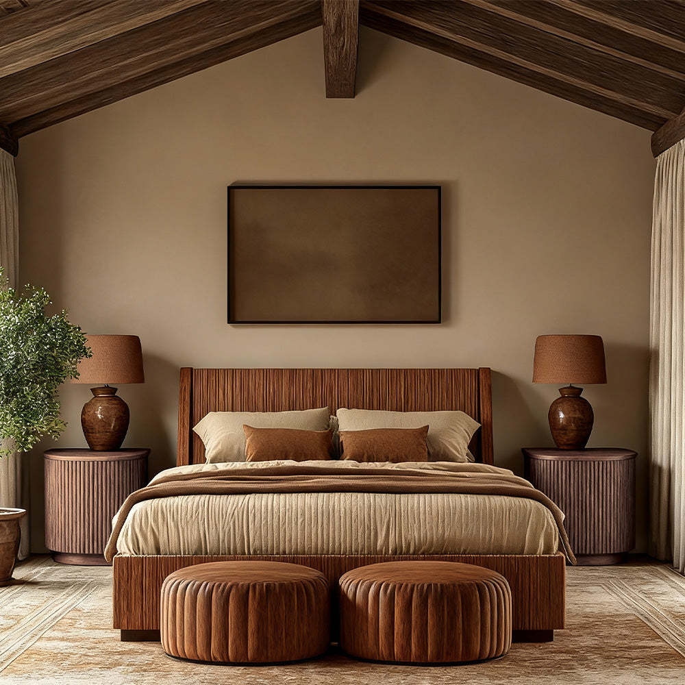 Mulho Wood Square Side Table