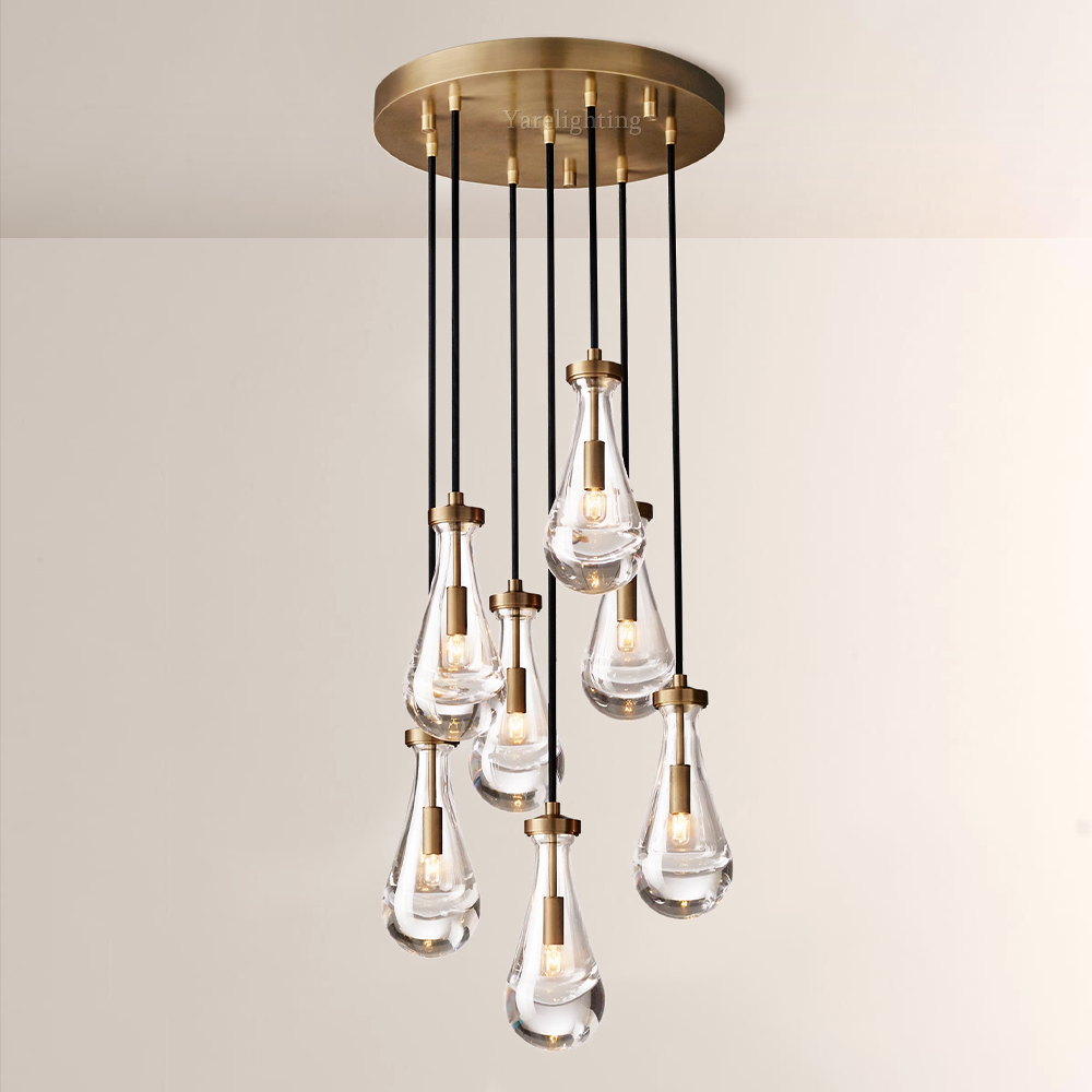 Raindrop Round Chandelier 18"