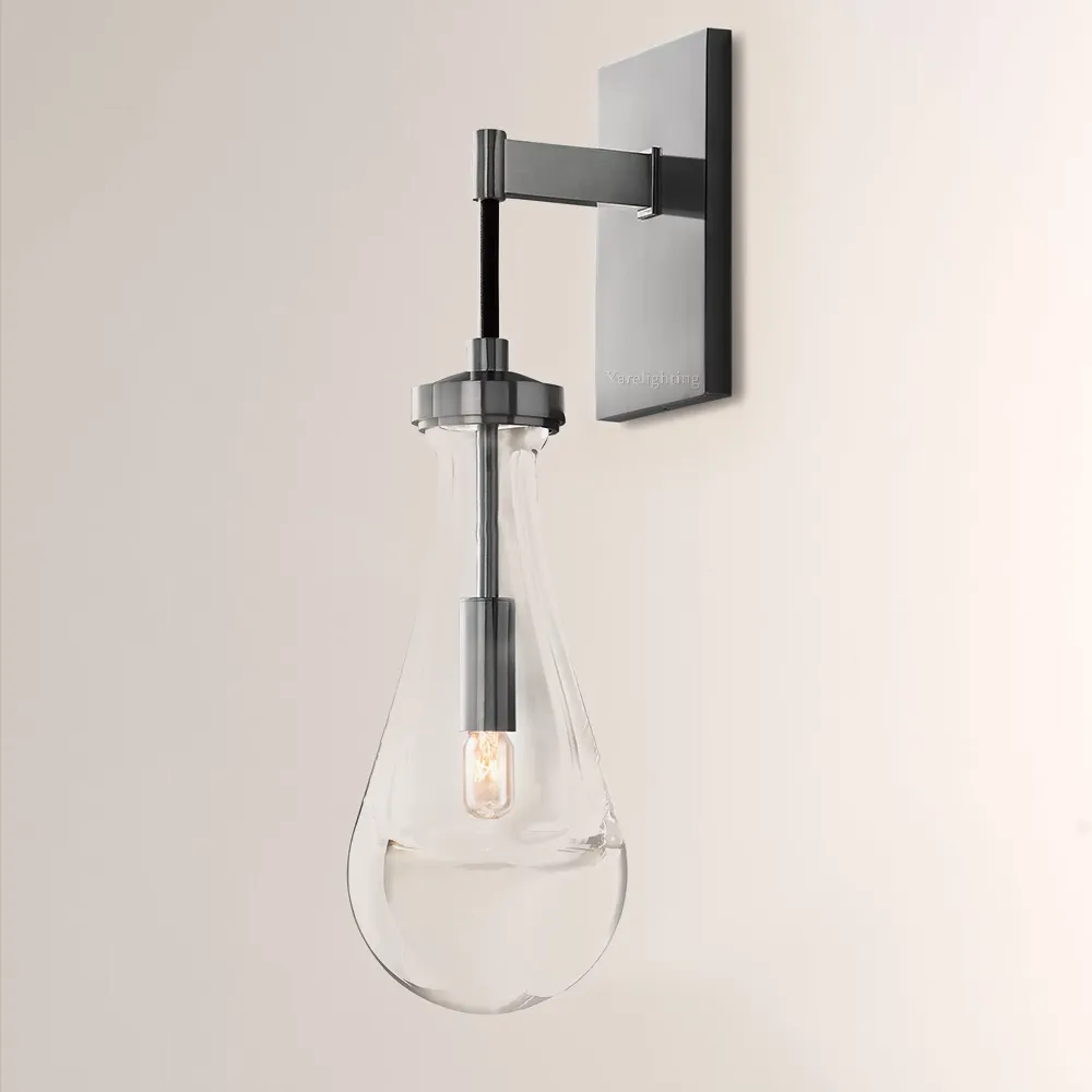 Raindrop Modern Sconce Cord,Glass Sconce,RH Rain,Rain Sconce Cord