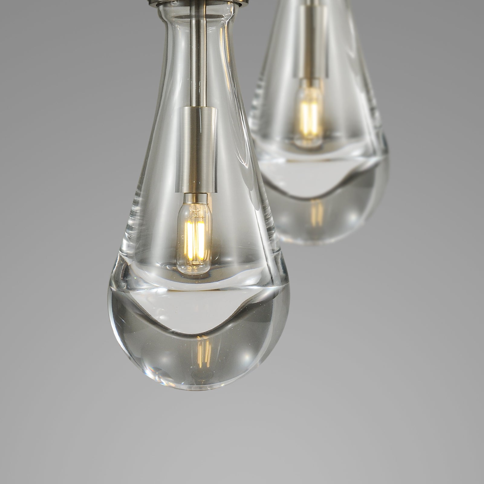 Raindrops  Rectangular Chandelier 36" cord