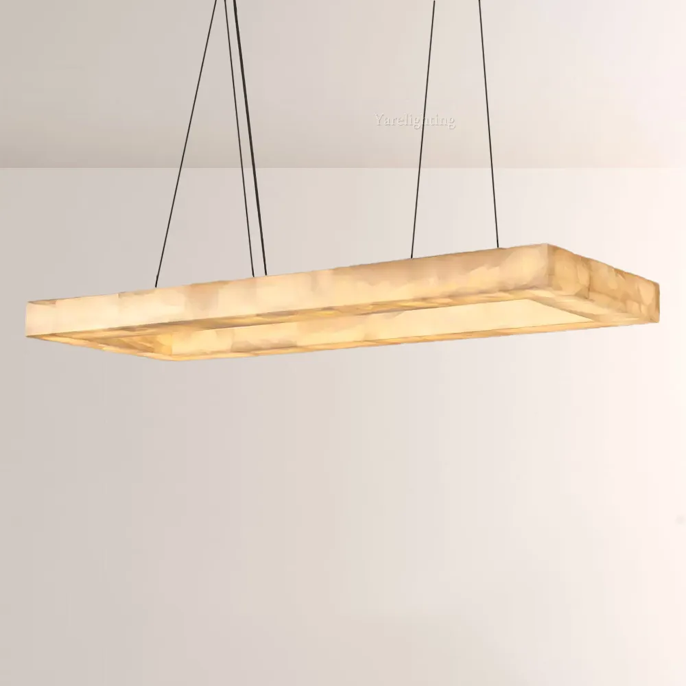 Riveage Rectangular Calcite Chandelier 72"