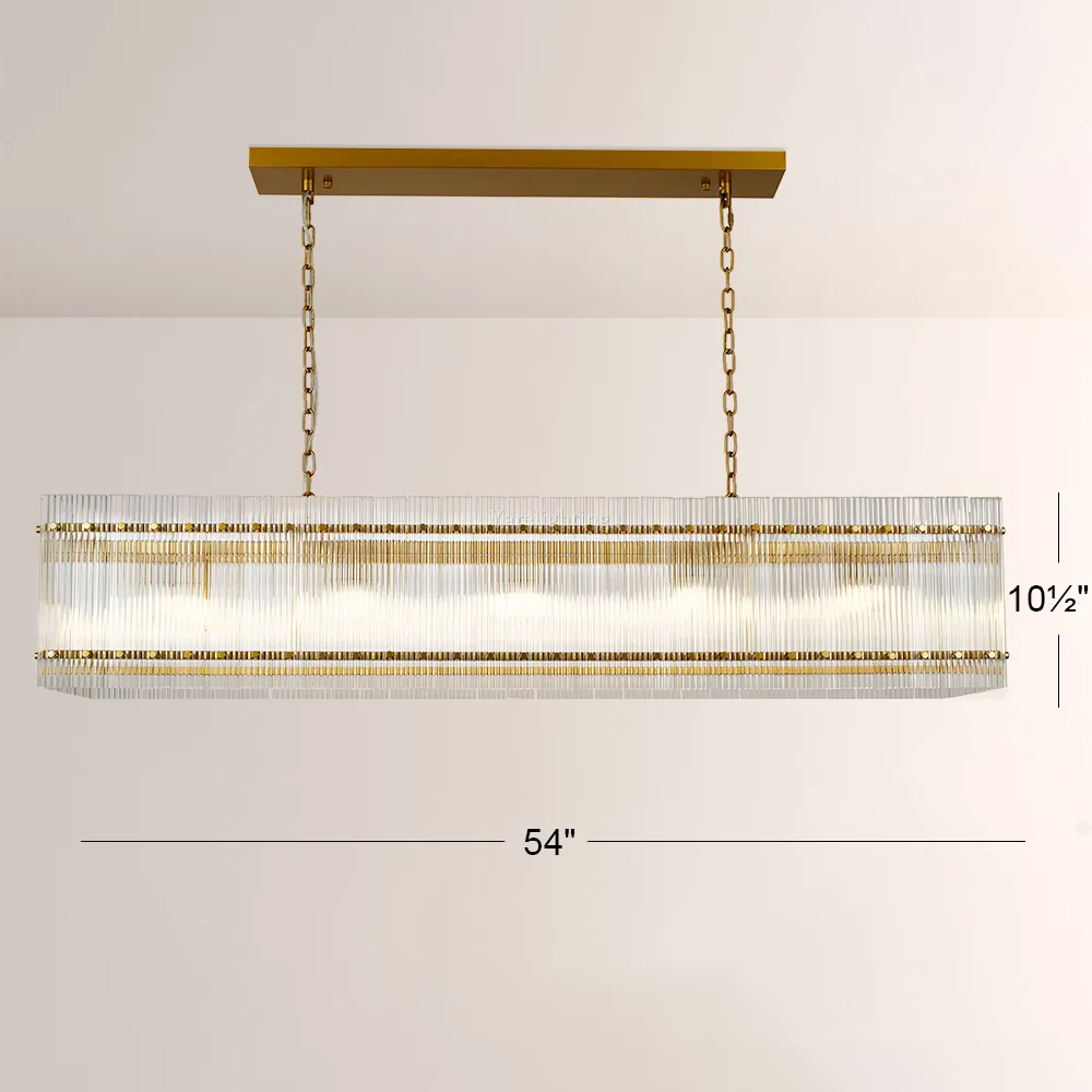 Amelia Rectangle Chandelier 54"