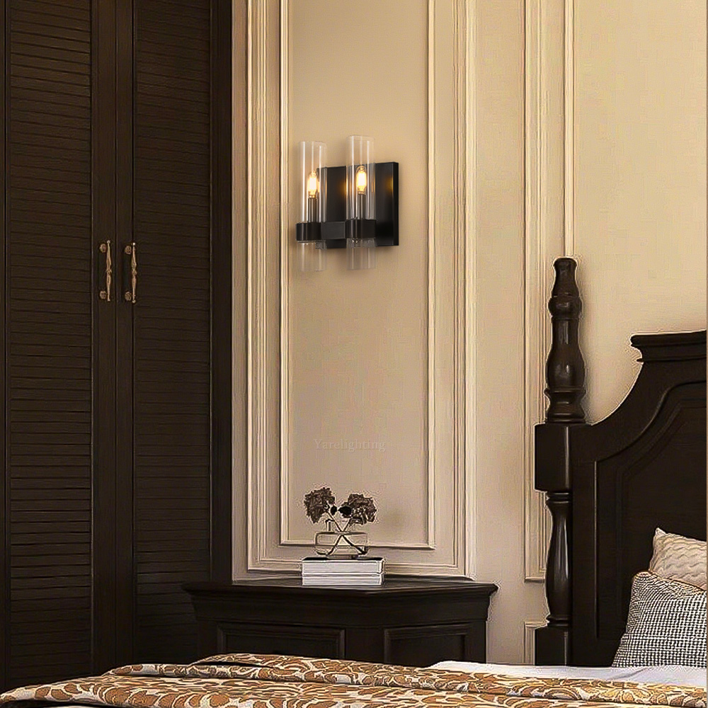 Olivia Art Blown Glass Double Wall Sconce 12"H