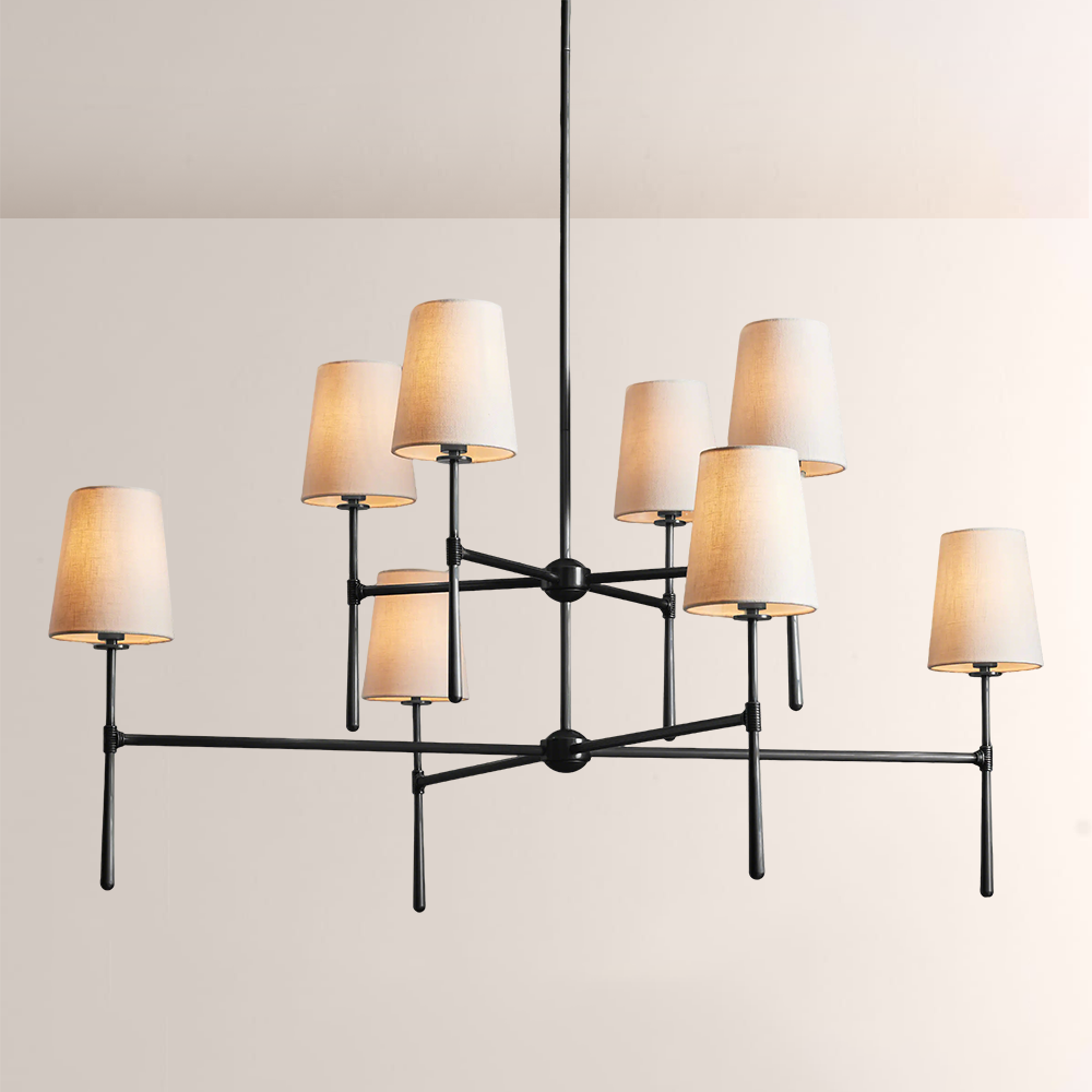 Rhodes 2-Tier Round Chandelier - Doublelighting