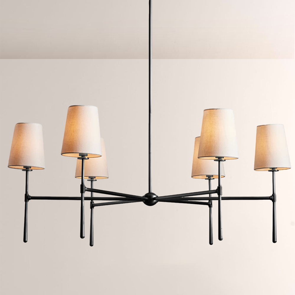 Rhodes Round Chandelier 4/6 Light For Living Room