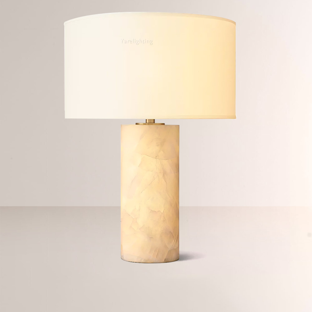 Rivager Lisse Lamp 6",alabaster Table Lamp,Bedroom Modern table lamp