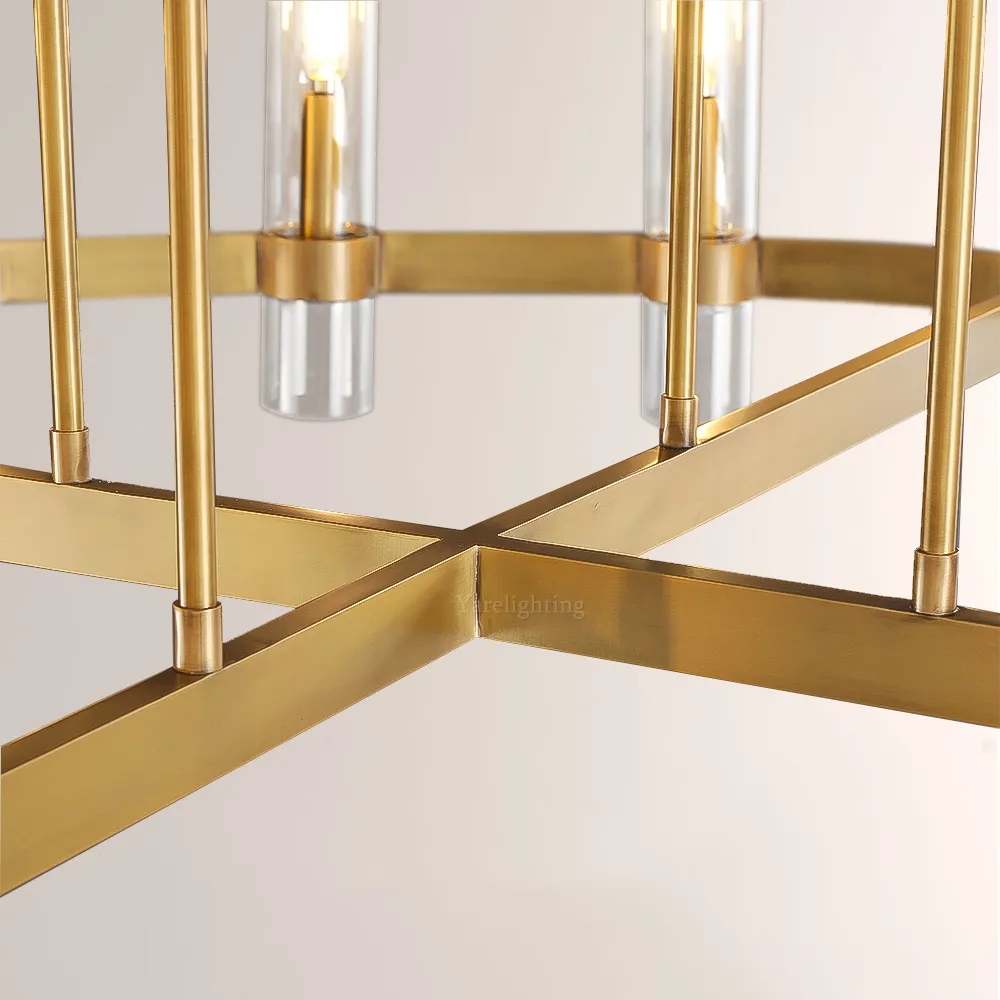 Olivia Round Chandelier Art Blown Glass 60"