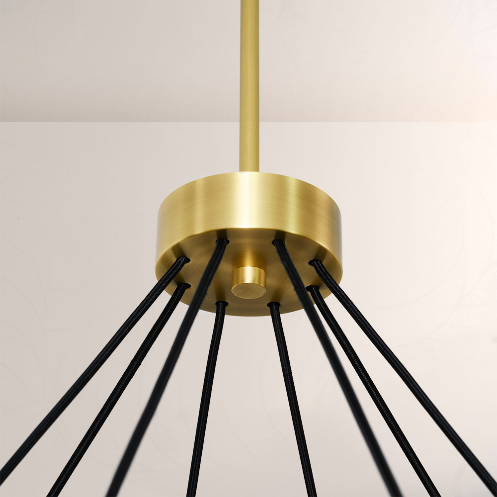 Kirsten Glass Round Chandelier 60"