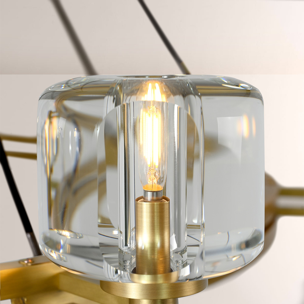 Kirsten Glass Round Chandelier 60"