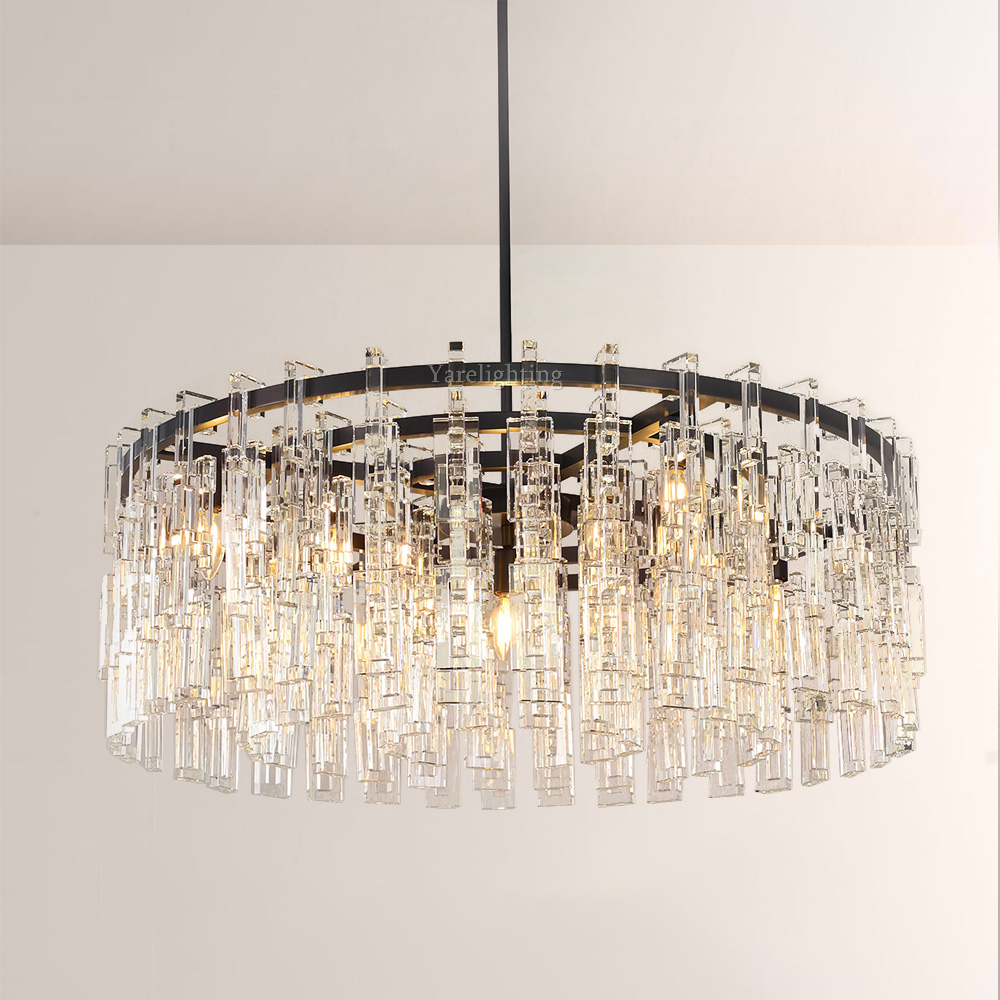 Mia Crystal Round Chandelier 36"