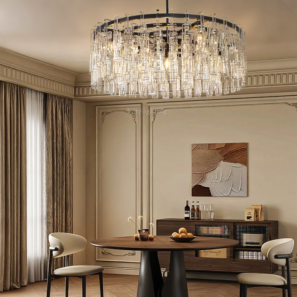 Mia Crystal Round Chandelier 36"