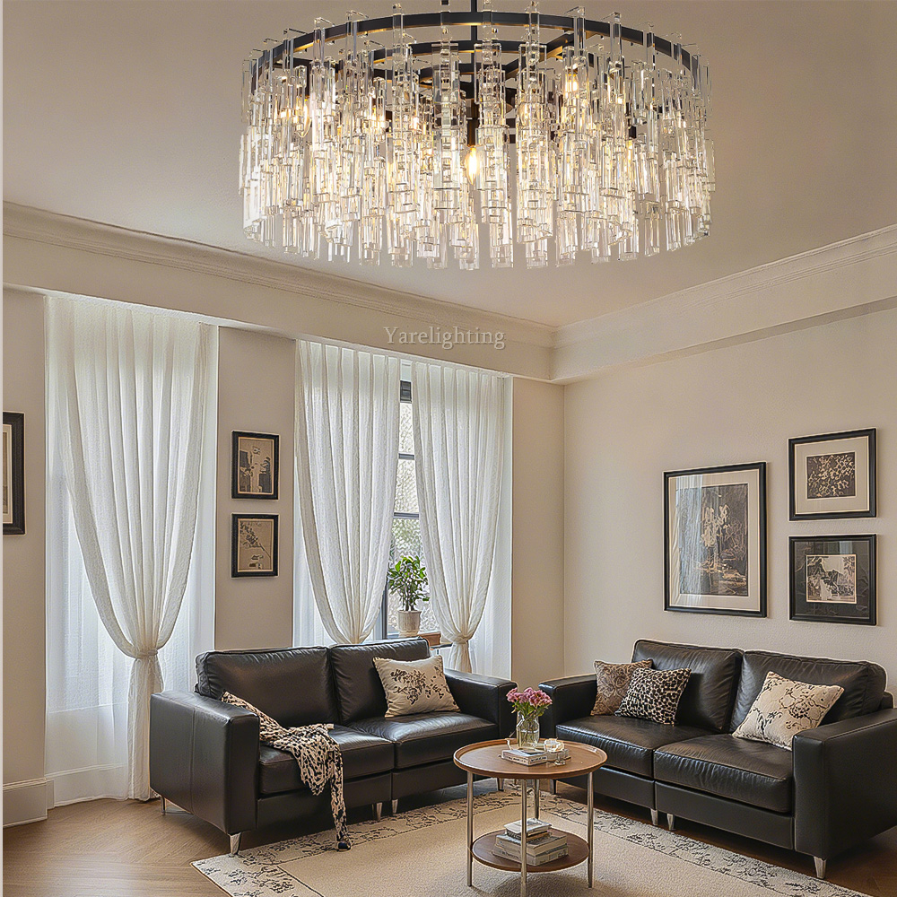 Mia Crystal Round Chandelier 36"