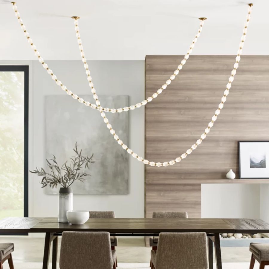 Collier Glass String Chandelier
