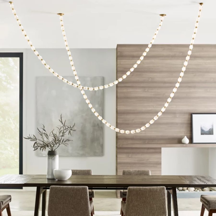 Collier Glass String Chandelier