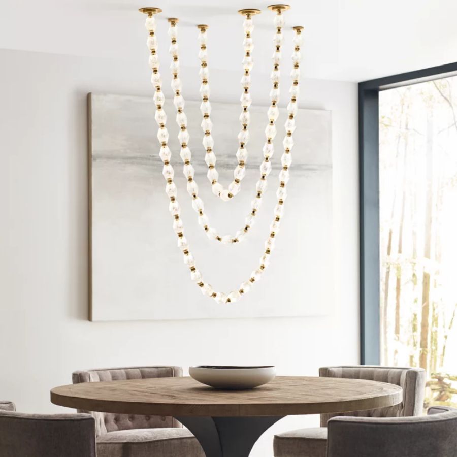Collier Glass String Chandelier