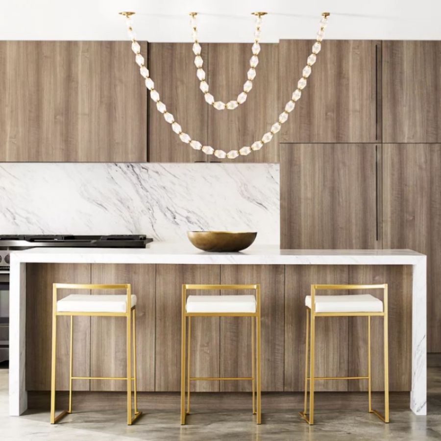 Collier Glass String Chandelier