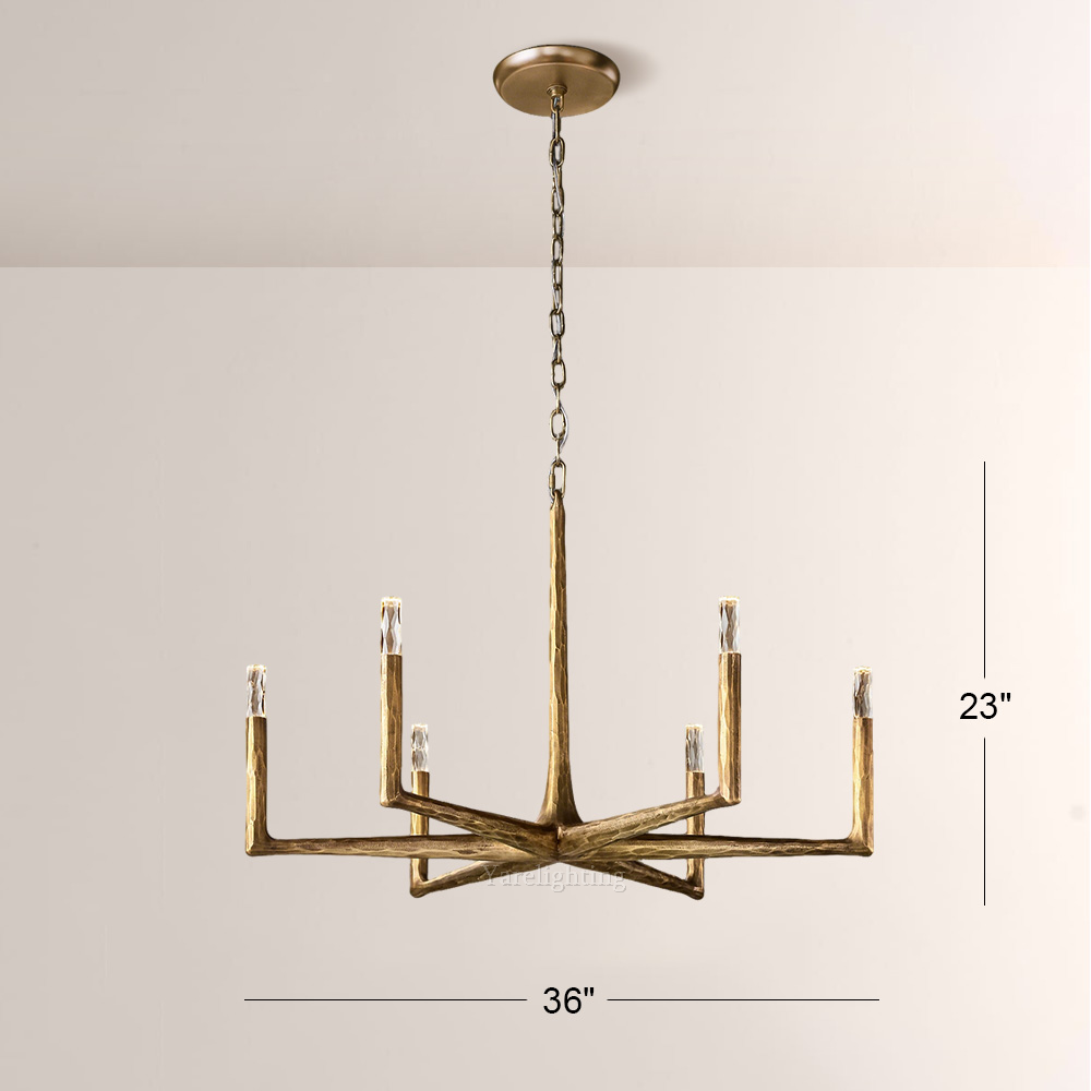Avarit Forged Round Chandelier 36"