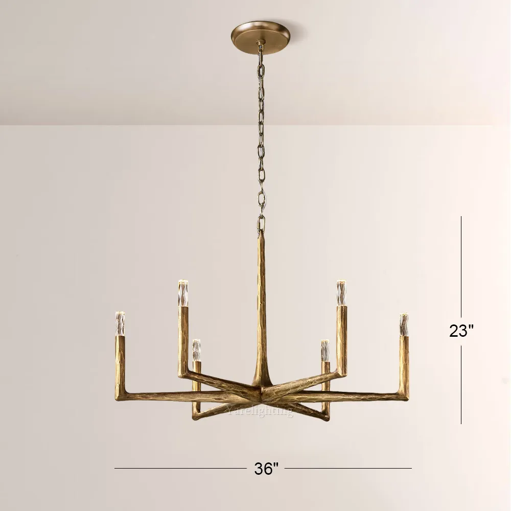 Avarit Forged Round Chandelier 36"