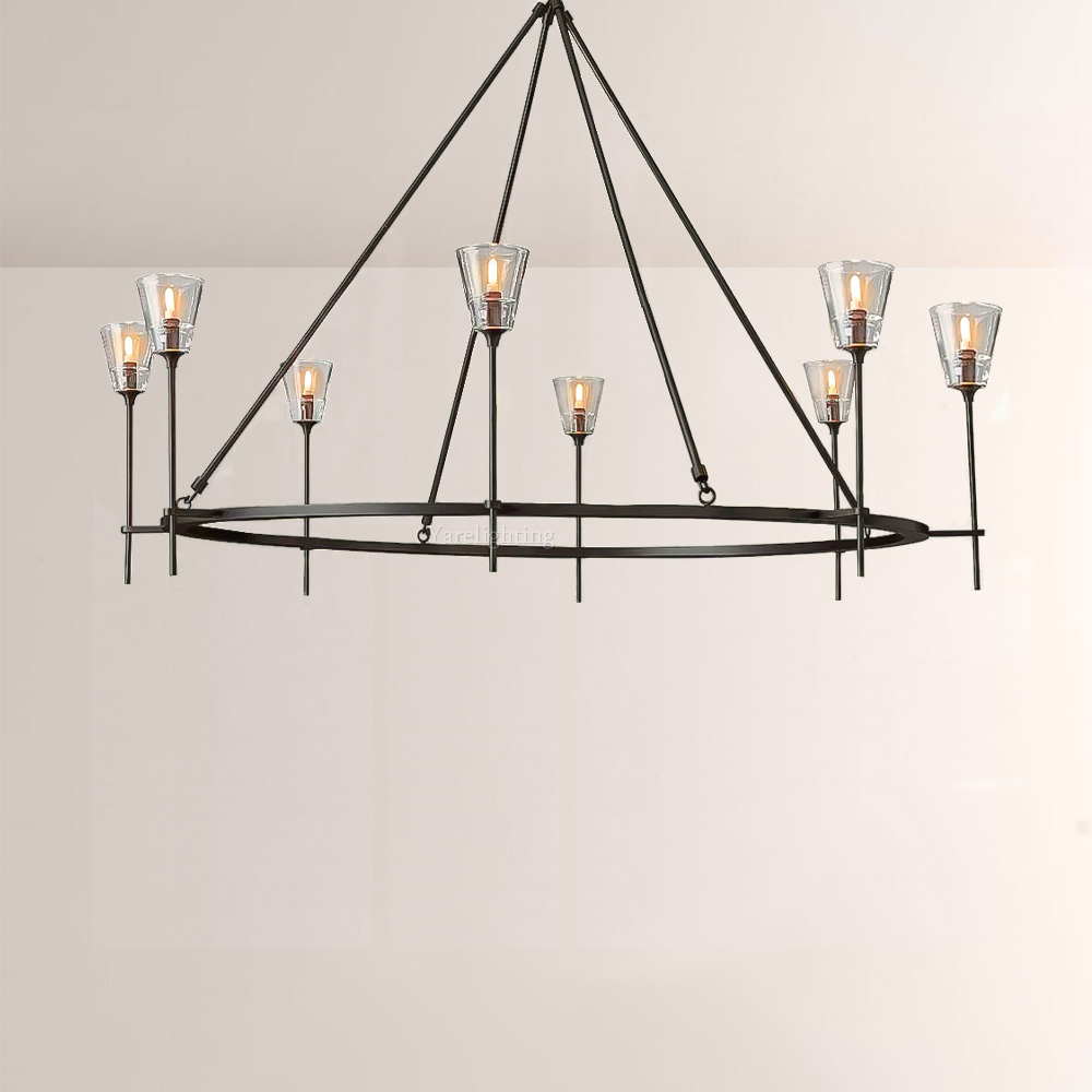 Torche Round Chandelier 58"