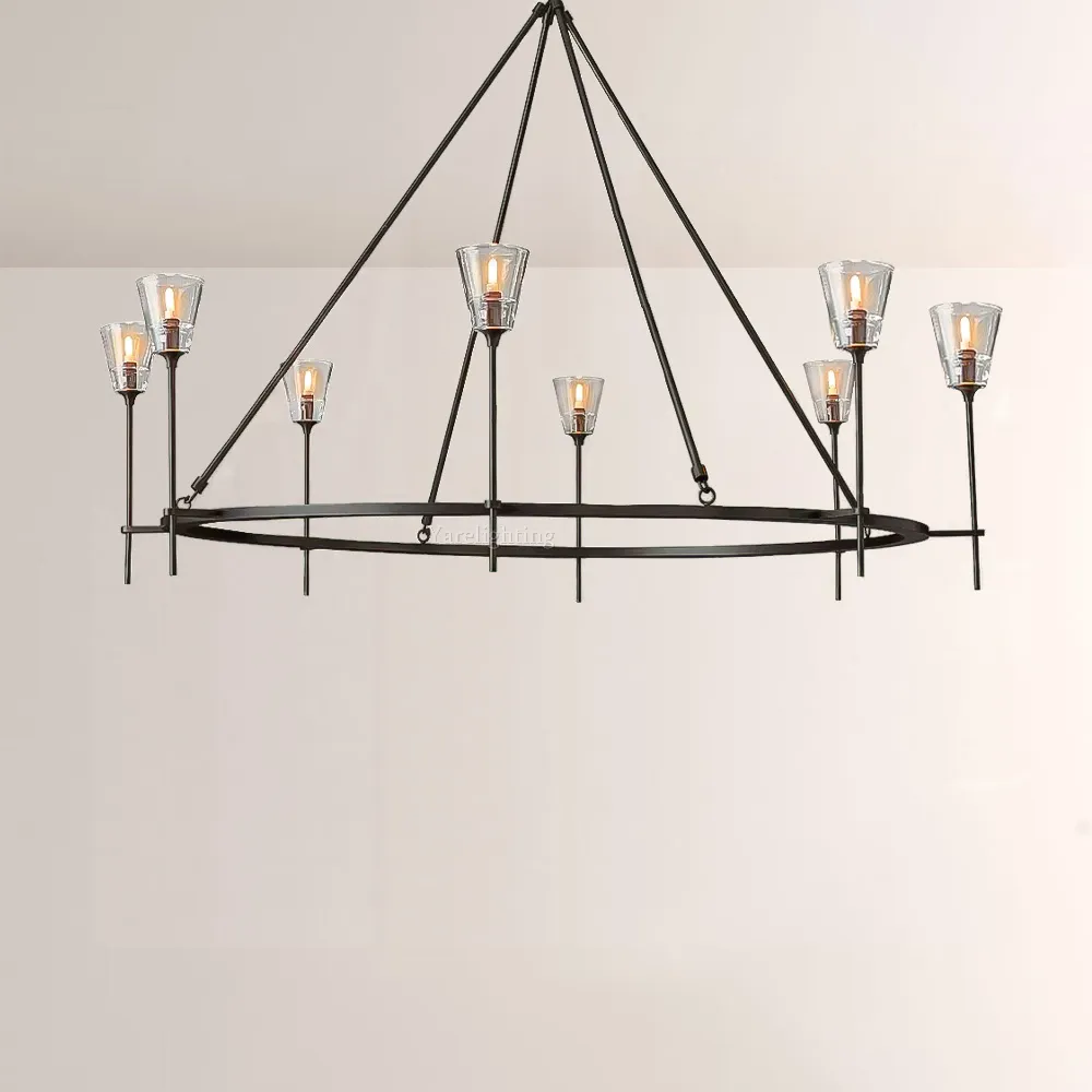 Torche Round Chandelier 58",Living Room Chandelier，Factory price