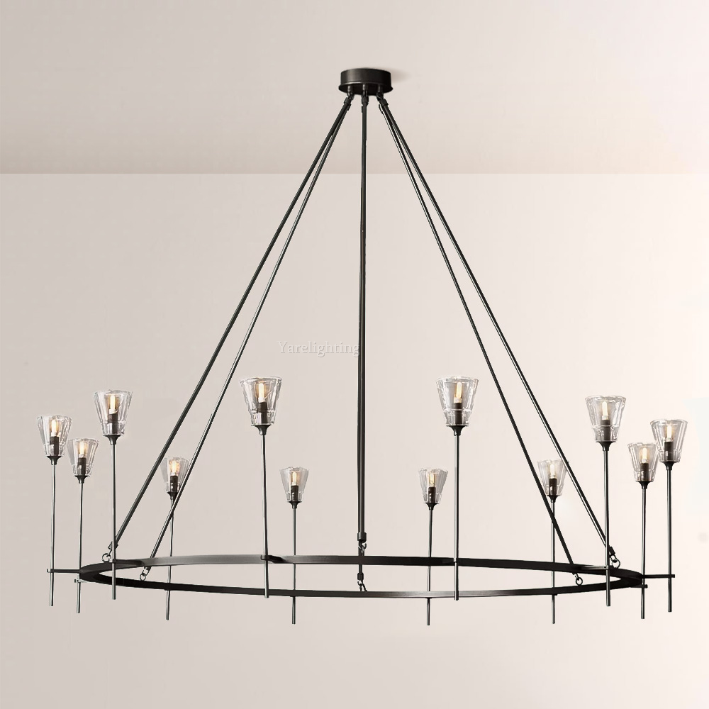 Torche Round Chandelier 70"