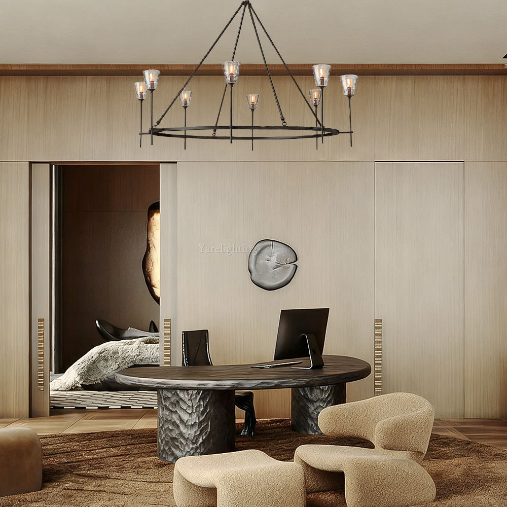 Torche Round Chandelier 58"