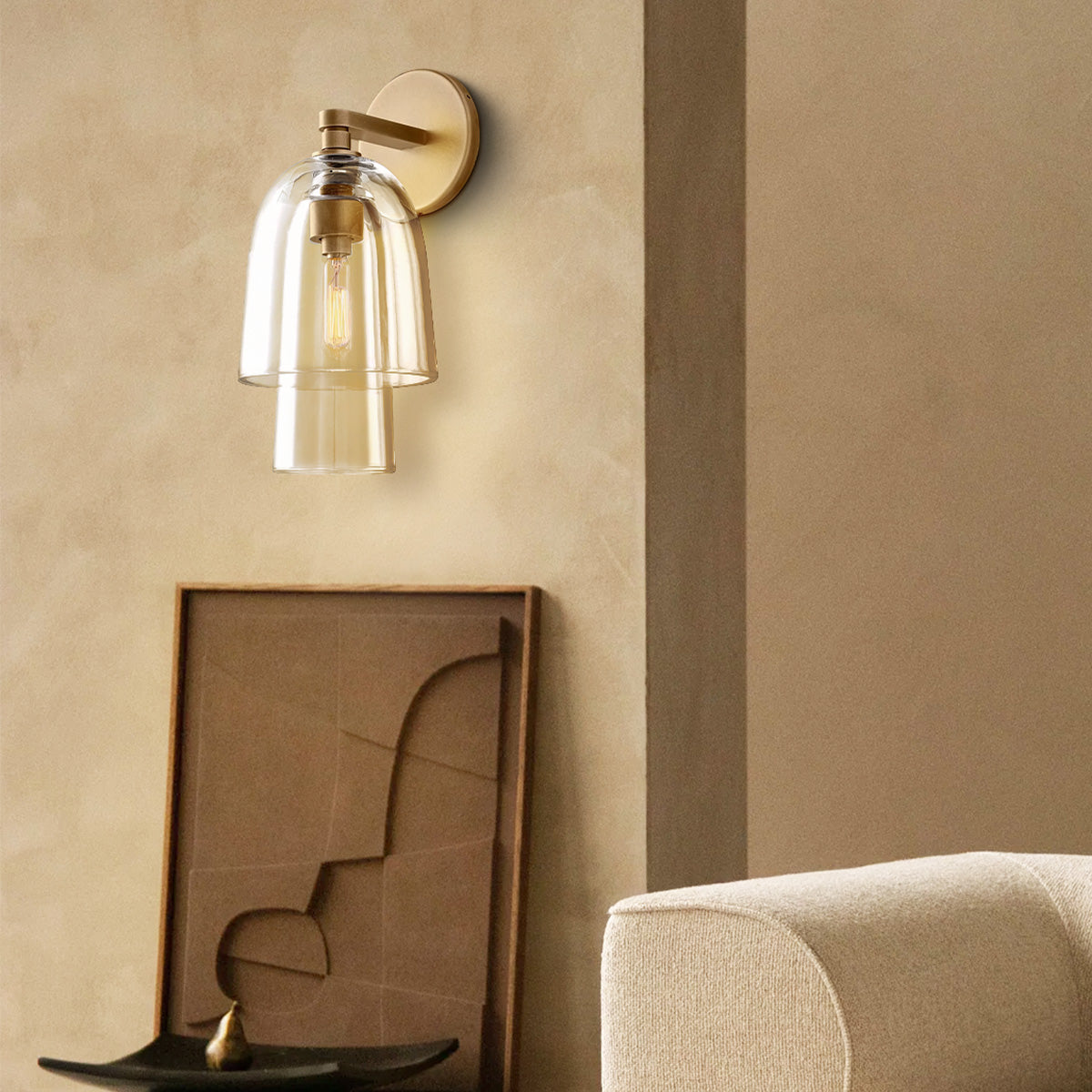 Blum Glass Flute Sconce