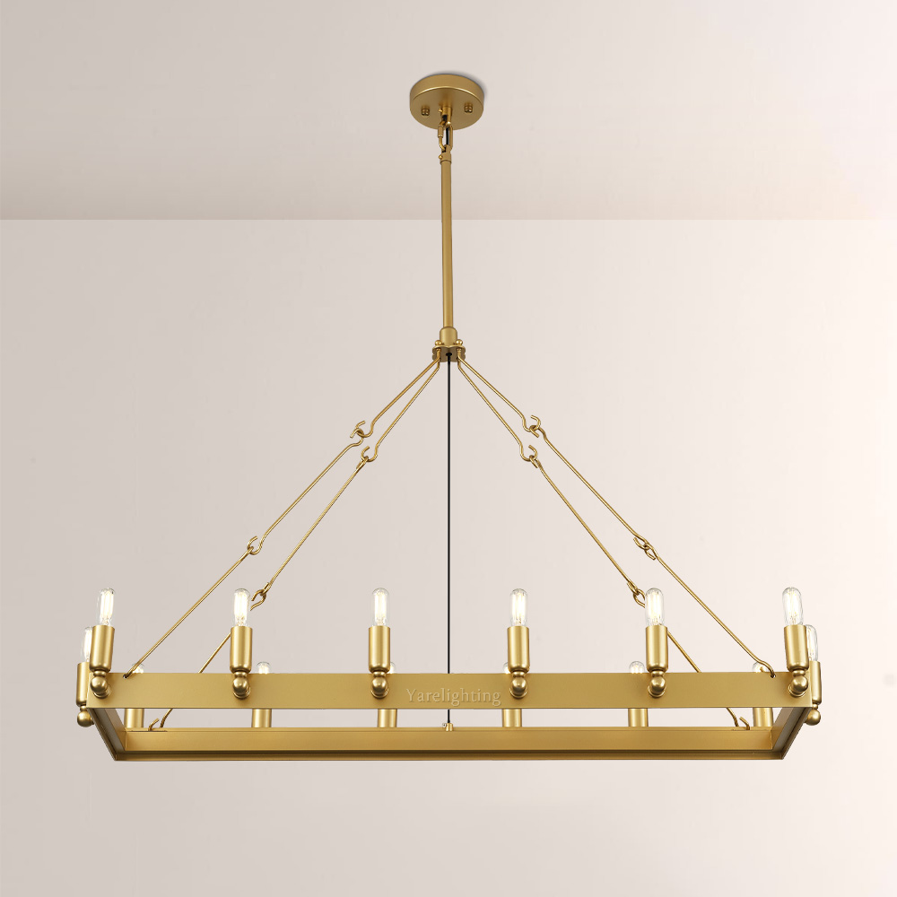 Camino Vintage Filament Rectangular Chandelier 41“