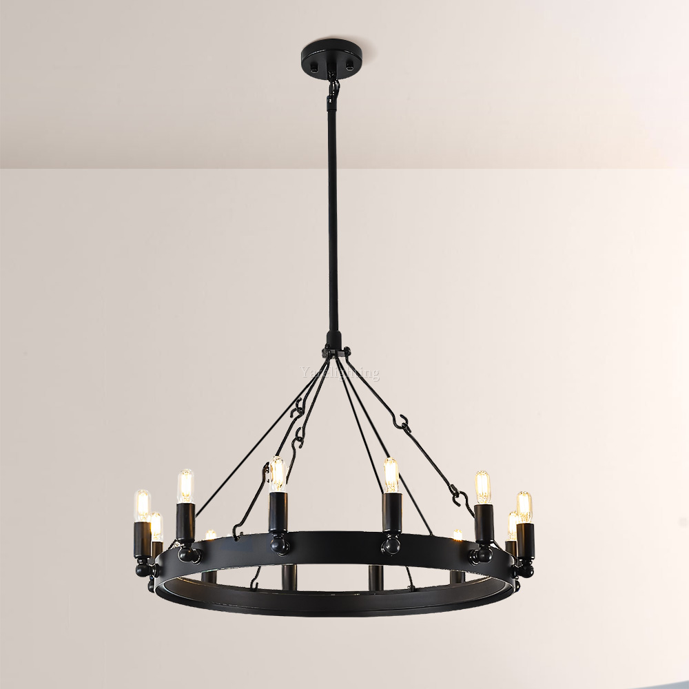 Camino Vintage Filament Round Chandelier 26“