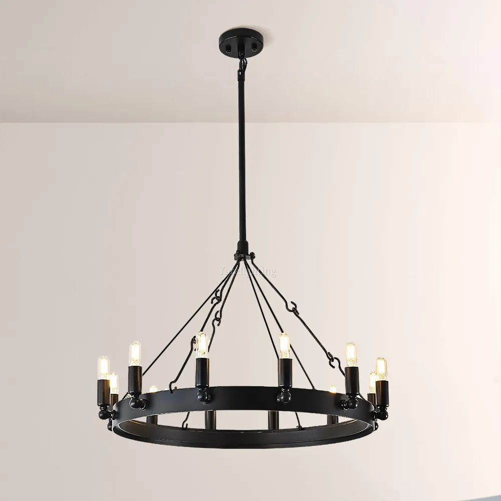 Camino Vintage Filament Round Chandelier 26“