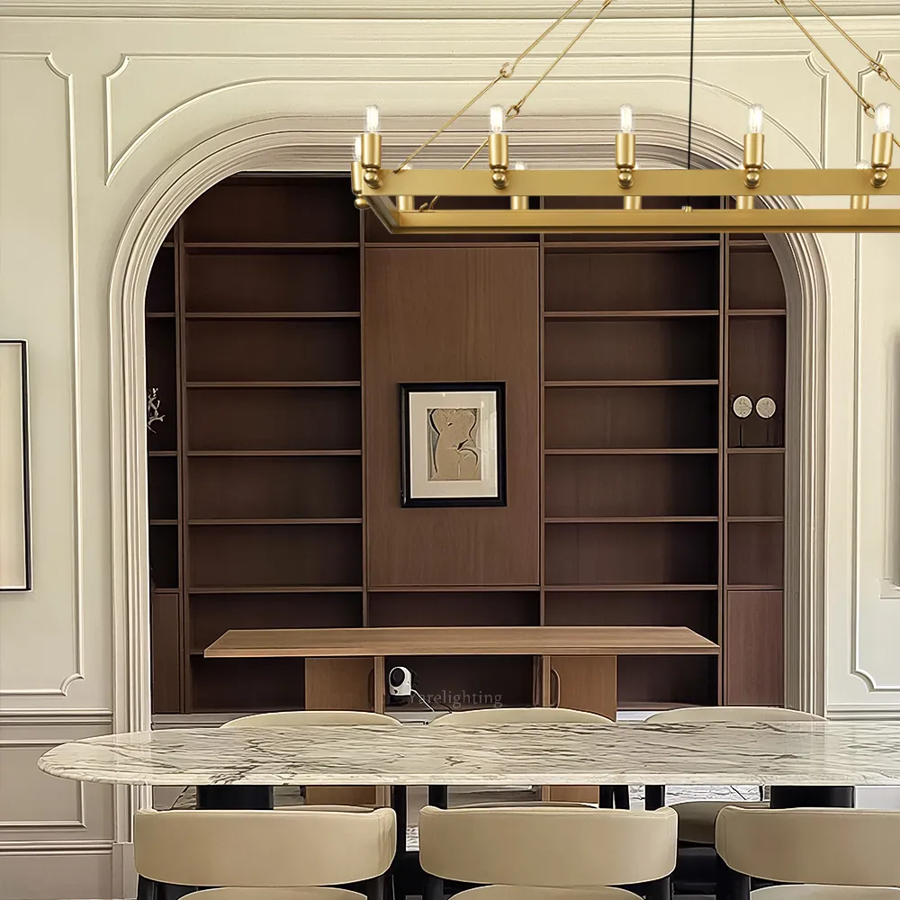 Camino Vintage Filament Rectangular Chandelier 41“