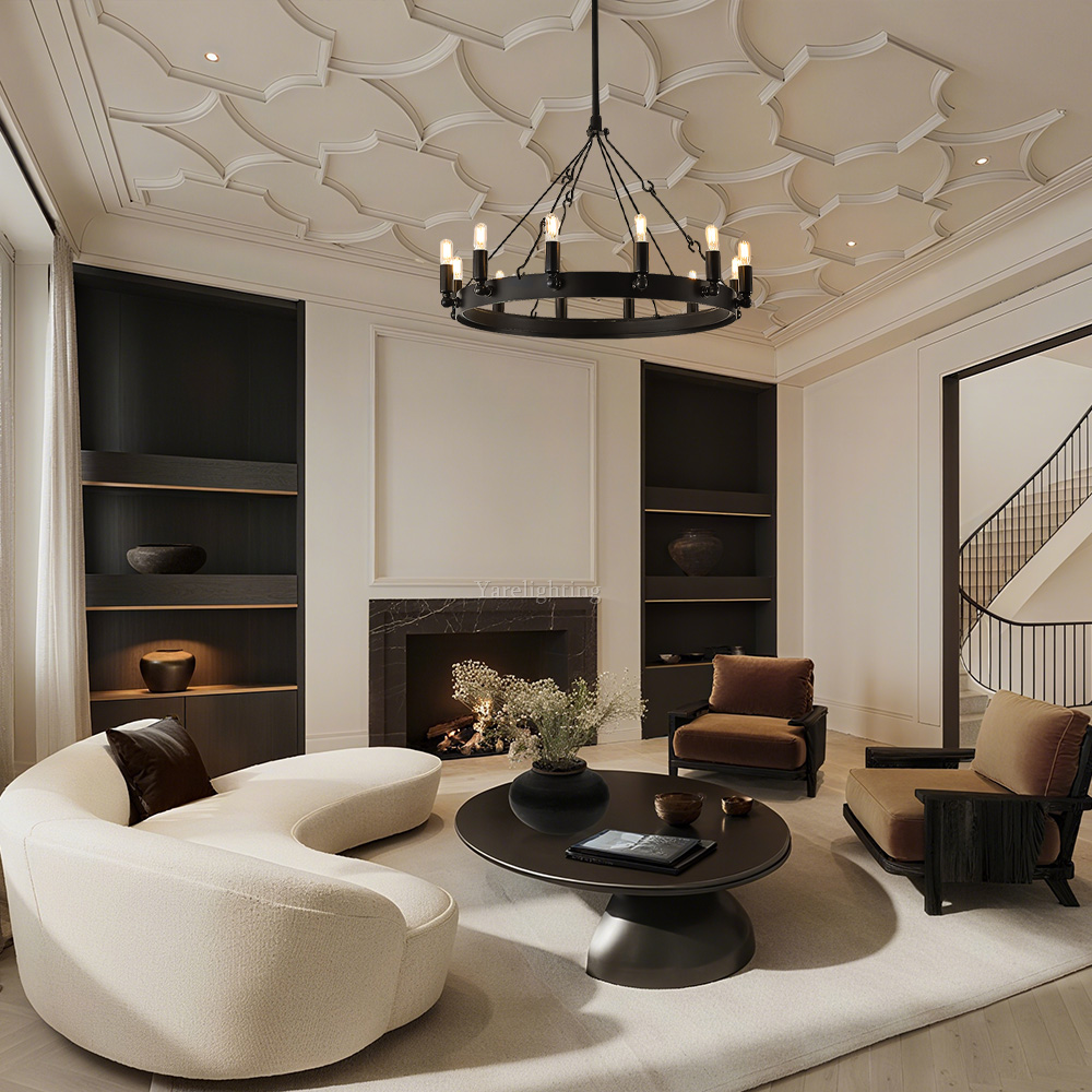 Camino Vintage Filament Round Chandelier 26“